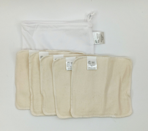 Organic Cotton fleece Wipes - 5pcs set Organic Cotton fleece Wipes - 5pcs set