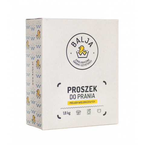 BALJA - proszek do prania pieluch wielorazowych 1,8kg BALJA - proszek do prania pieluch wielorazowych 1,8kg