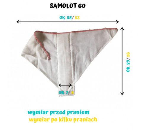 Pielucha "Samolot" 60-tka Pielucha "Samolot" 60-tka